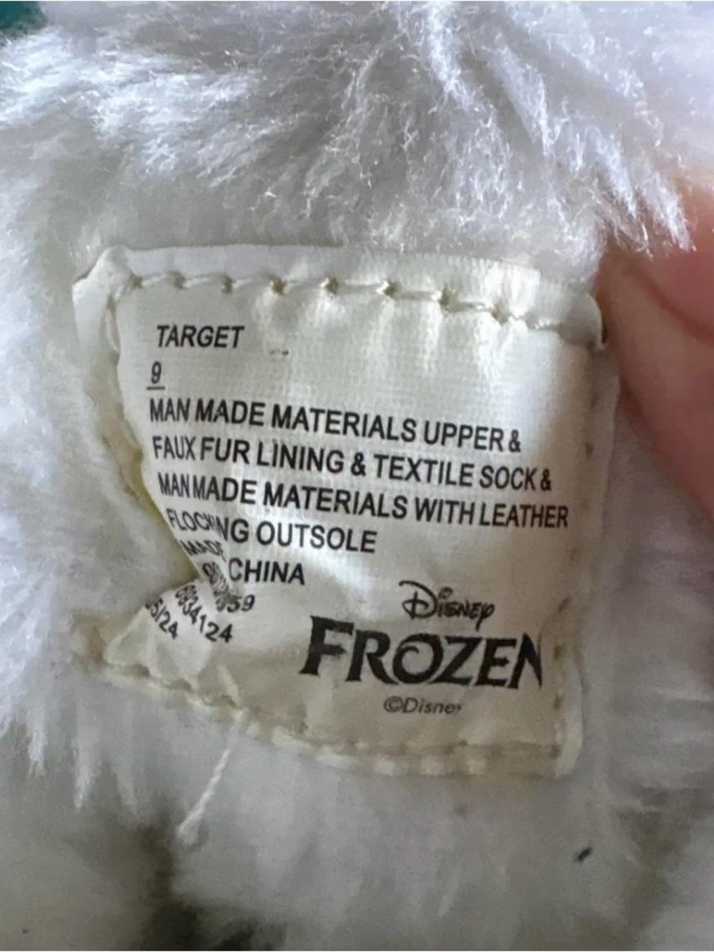 Disney Frozen Anna & Olaf Light Blue Glitter Kids Snow Boots
